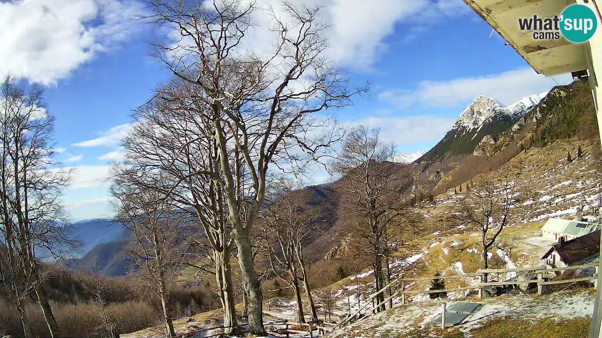 Planina Razor Mountain Hut live cam (1315) | view to Tolminski Migovec