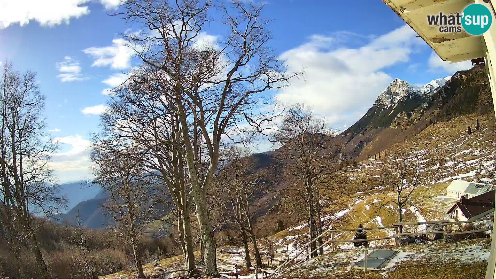 Planina Razor Mountain Hut live cam (1315) | view to Tolminski Migovec