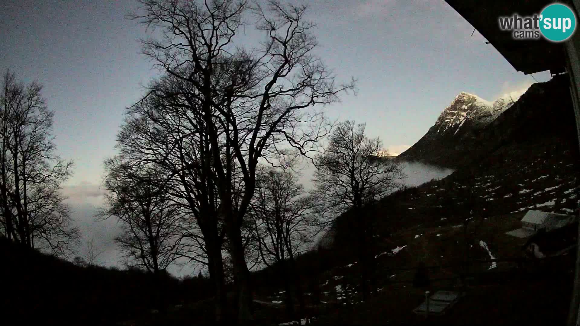 Baita di montagna Planina Razor webcam (1315) | vista su Tolminski Migovec