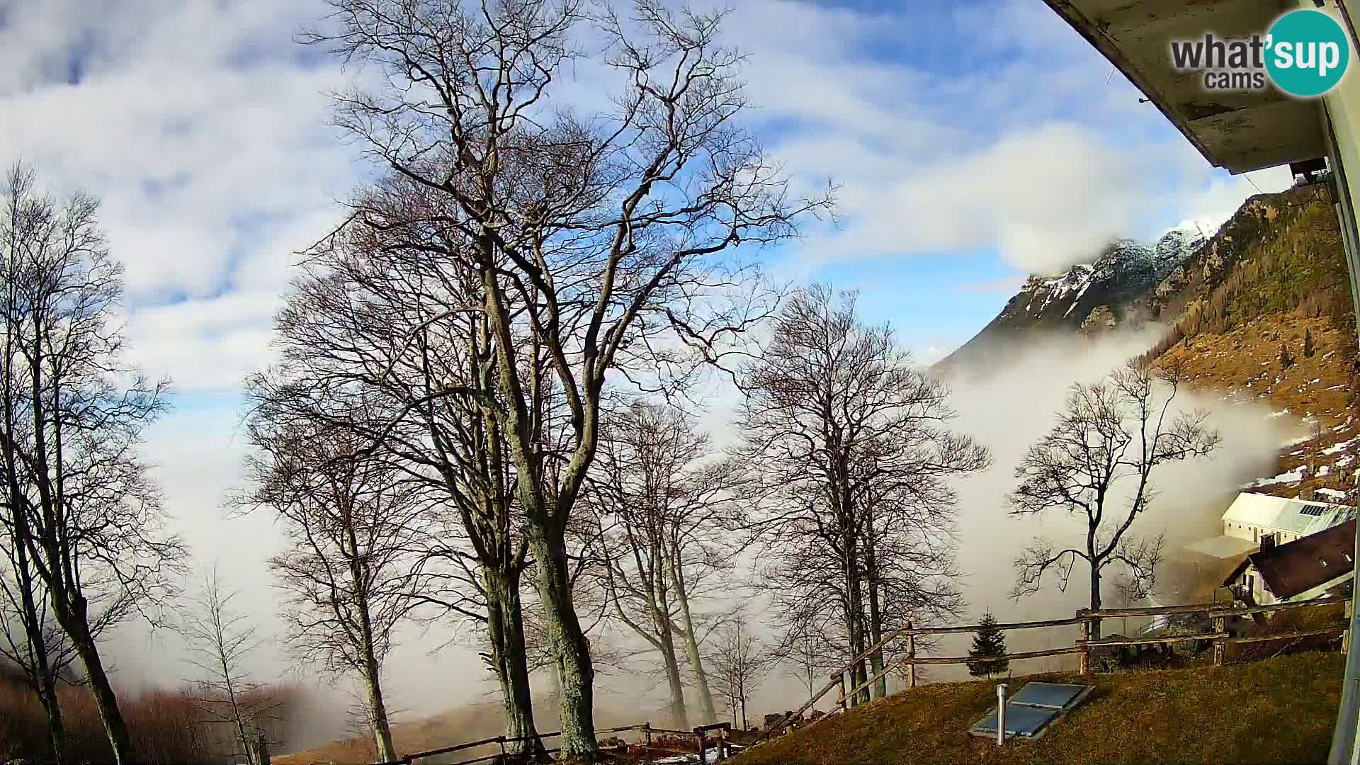 Planina Razor Mountain Hut live cam (1315) | view to Tolminski Migovec