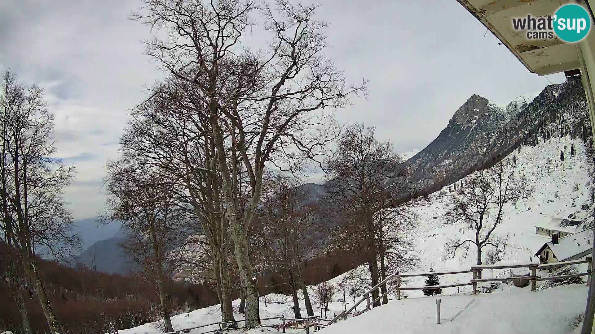 Refuge de la montagne Planina Razor caméra en direct (1315) | vue sur Tolminski Migovec