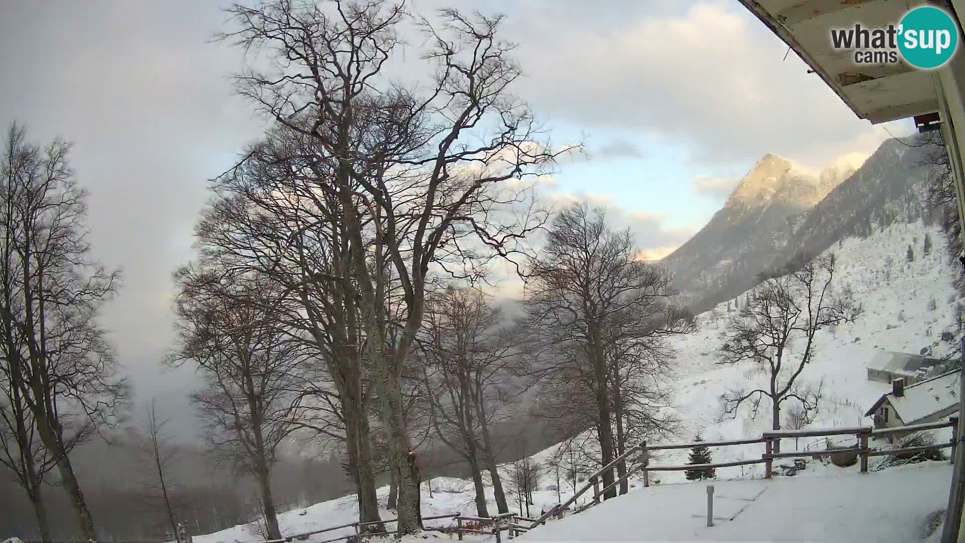 Planina Razor Mountain Hut live cam (1315) | view to Tolminski Migovec