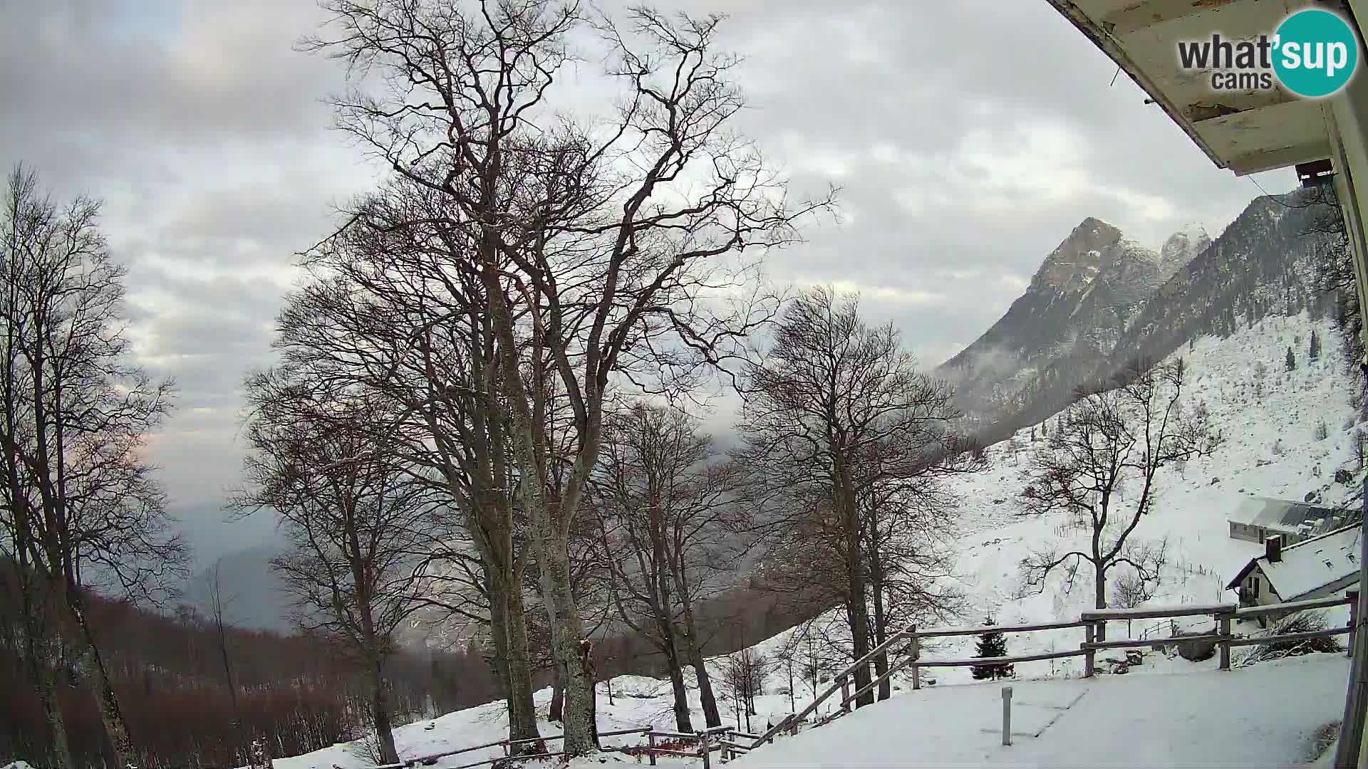 Planina Razor Mountain Hut live cam (1315) | view to Tolminski Migovec