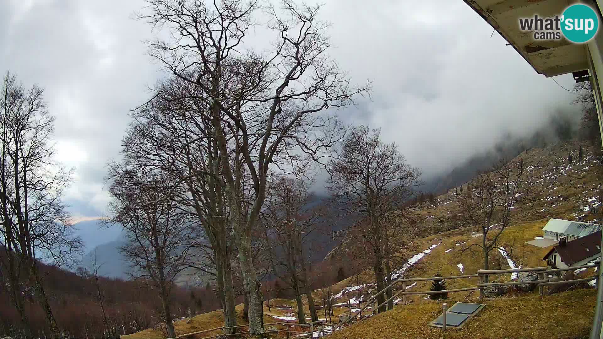 Planina Razor Mountain Hut live cam (1315) | view to Tolminski Migovec