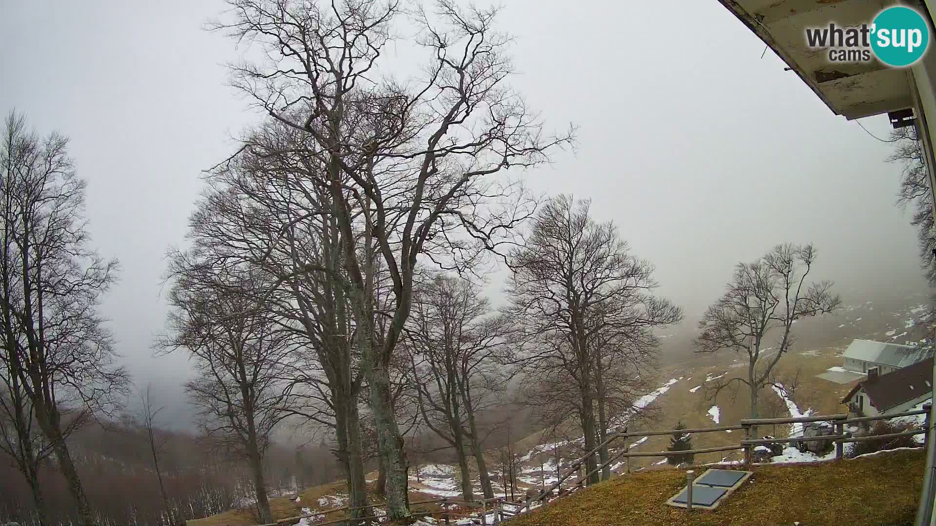 Cámara en vivo de la cabaña de montaña Planina Razor (1315) | vista hacia Tolminski Migovec