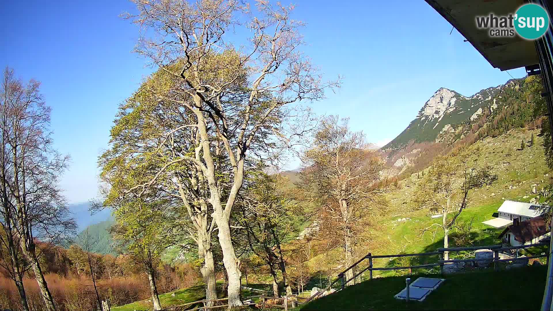 Planina Razor Bergütte Webcam (1315) | Blick auf Tolminski Migovec