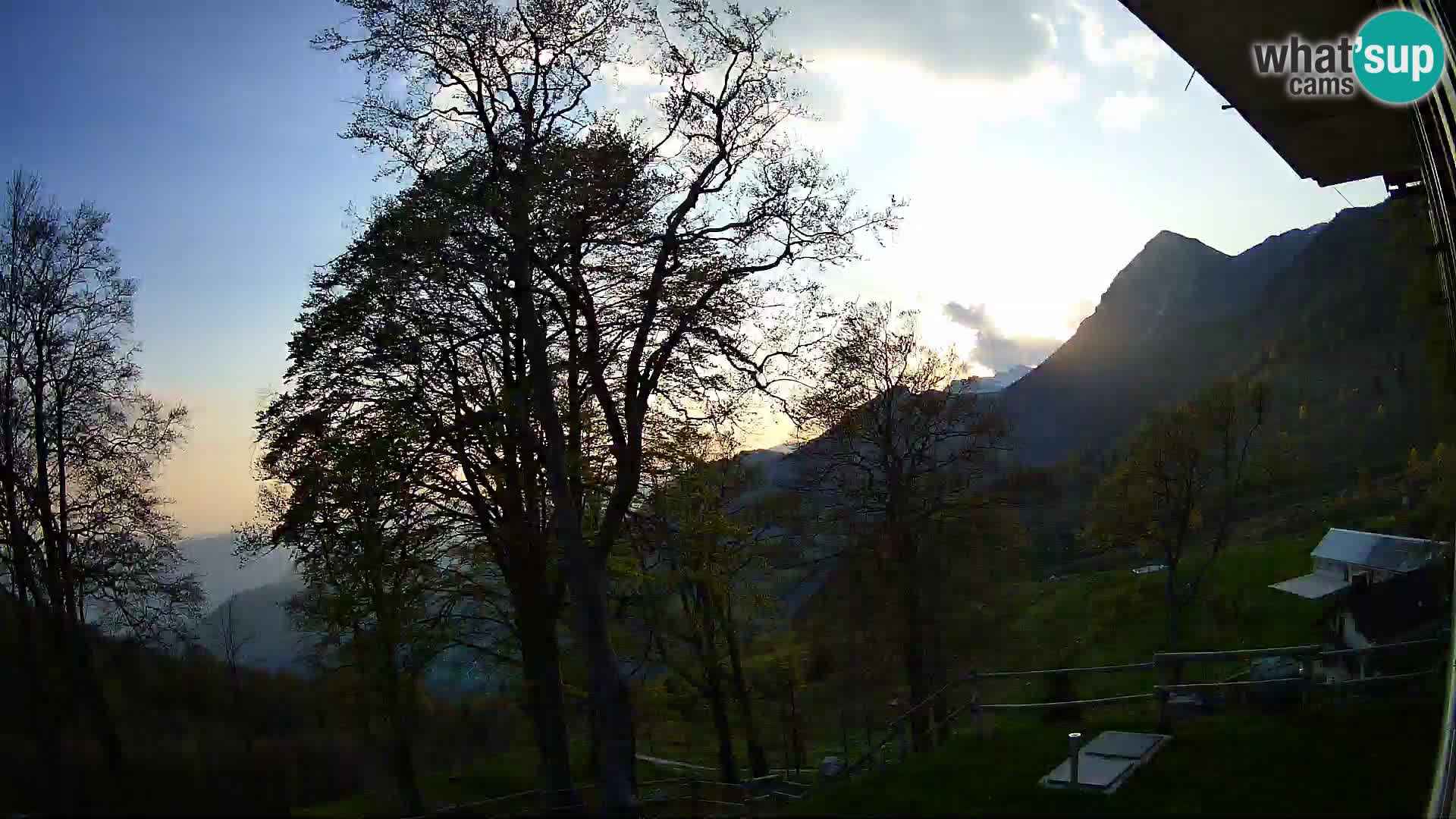 Baita di montagna Planina Razor webcam (1315) | vista su Tolminski Migovec
