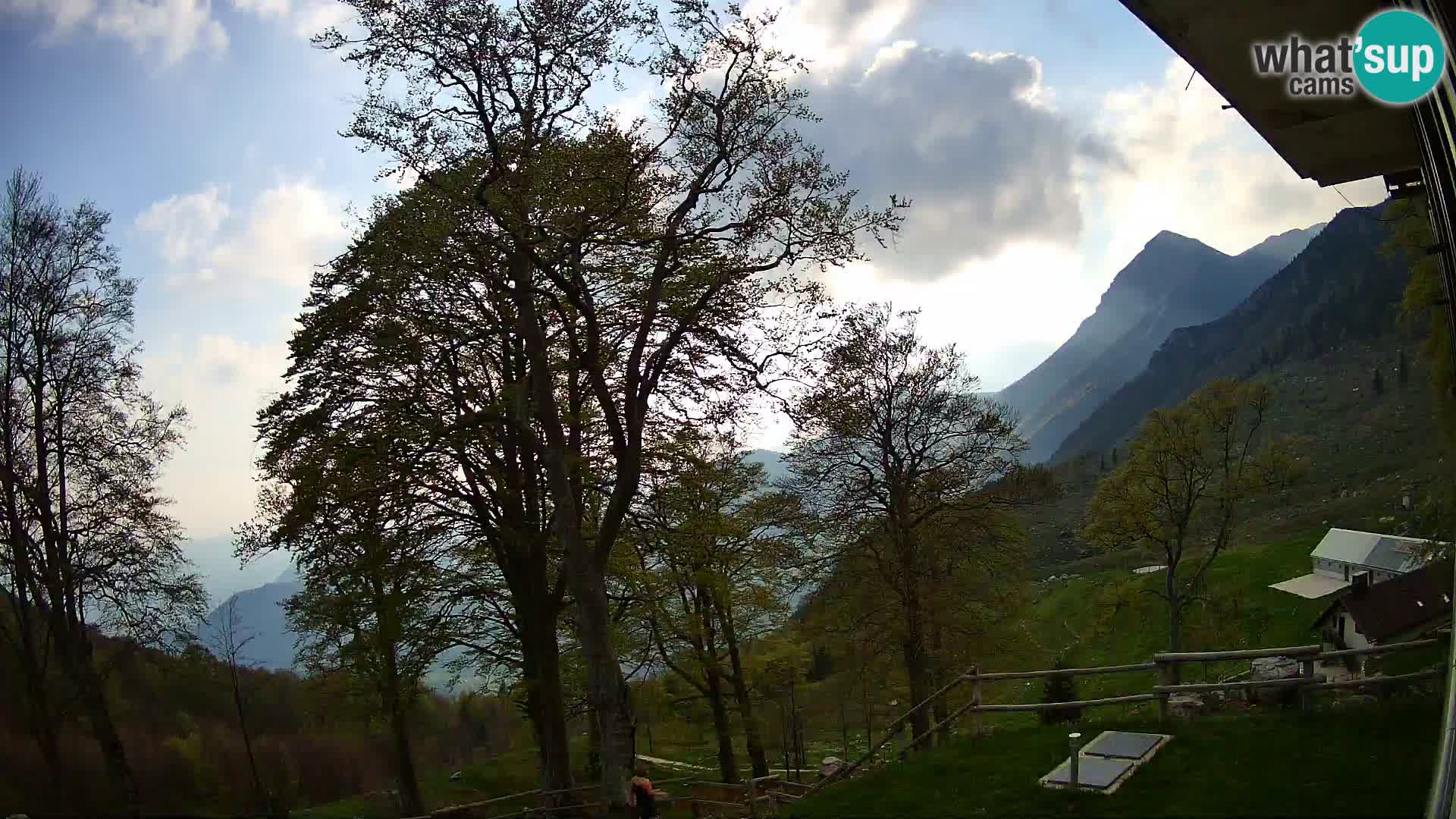 Planina Razor Mountain Hut live cam (1315) | view to Tolminski Migovec