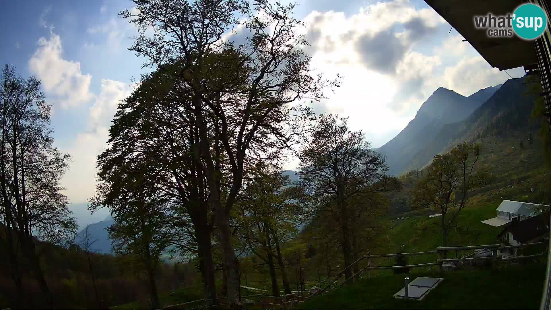 Planina Razor Mountain Hut live cam (1315) | view to Tolminski Migovec