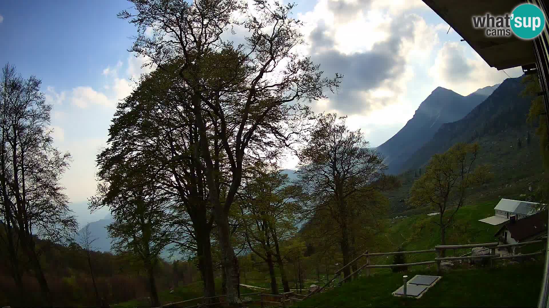 Planina Razor Mountain Hut live cam (1315) | view to Tolminski Migovec