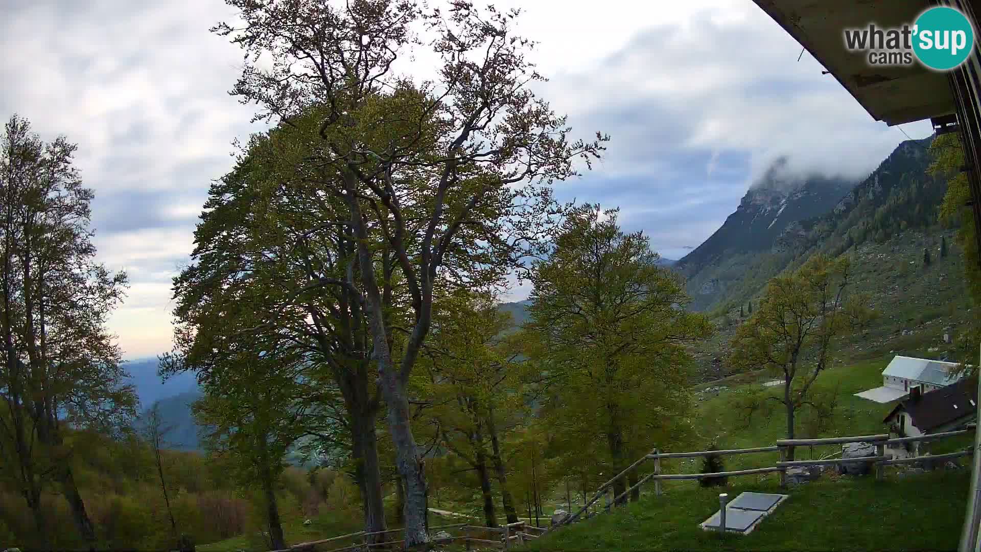 Refuge de la montagne Planina Razor caméra en direct (1315) | vue sur Tolminski Migovec