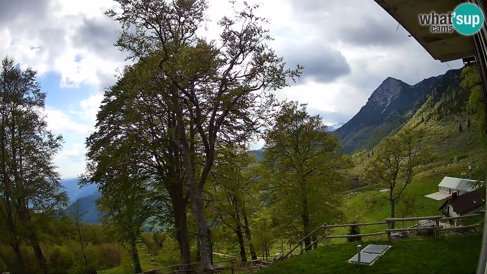 Planina Razor Bergütte Webcam (1315) | Blick auf Tolminski Migovec