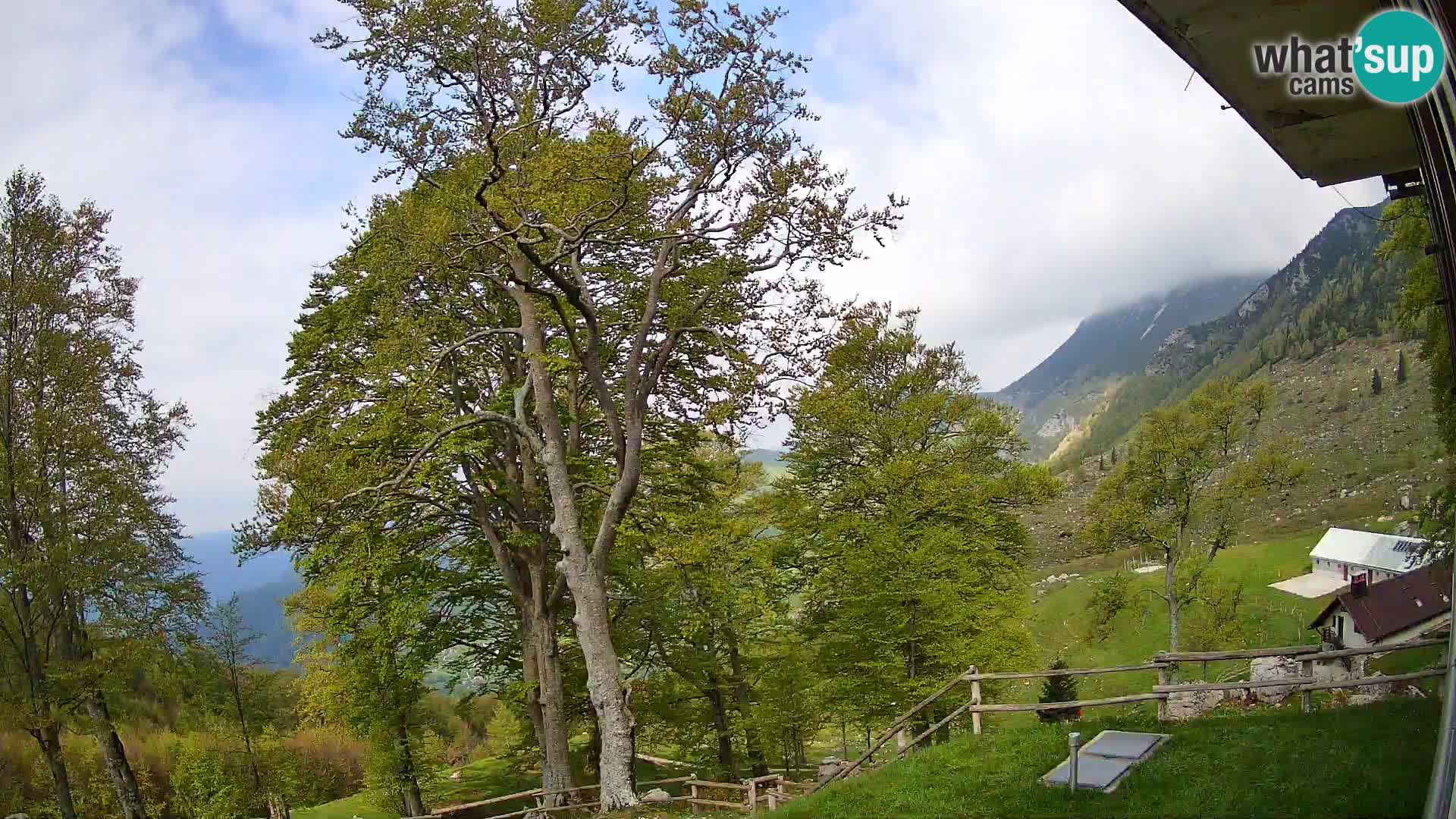 Planina Razor Bergütte Webcam (1315) | Blick auf Tolminski Migovec