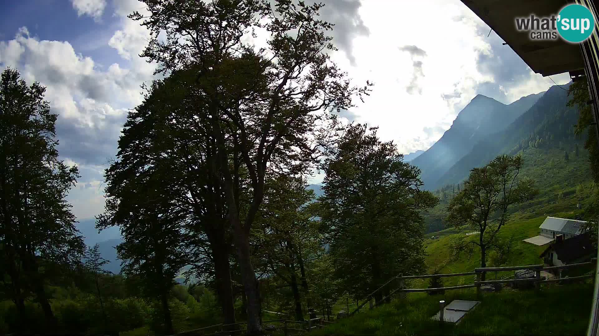 Planina Razor Bergütte Webcam (1315) | Blick auf Tolminski Migovec