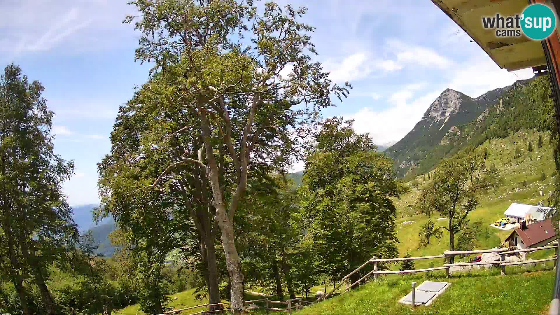 Planina Razor Bergütte Webcam (1315) | Blick auf Tolminski Migovec