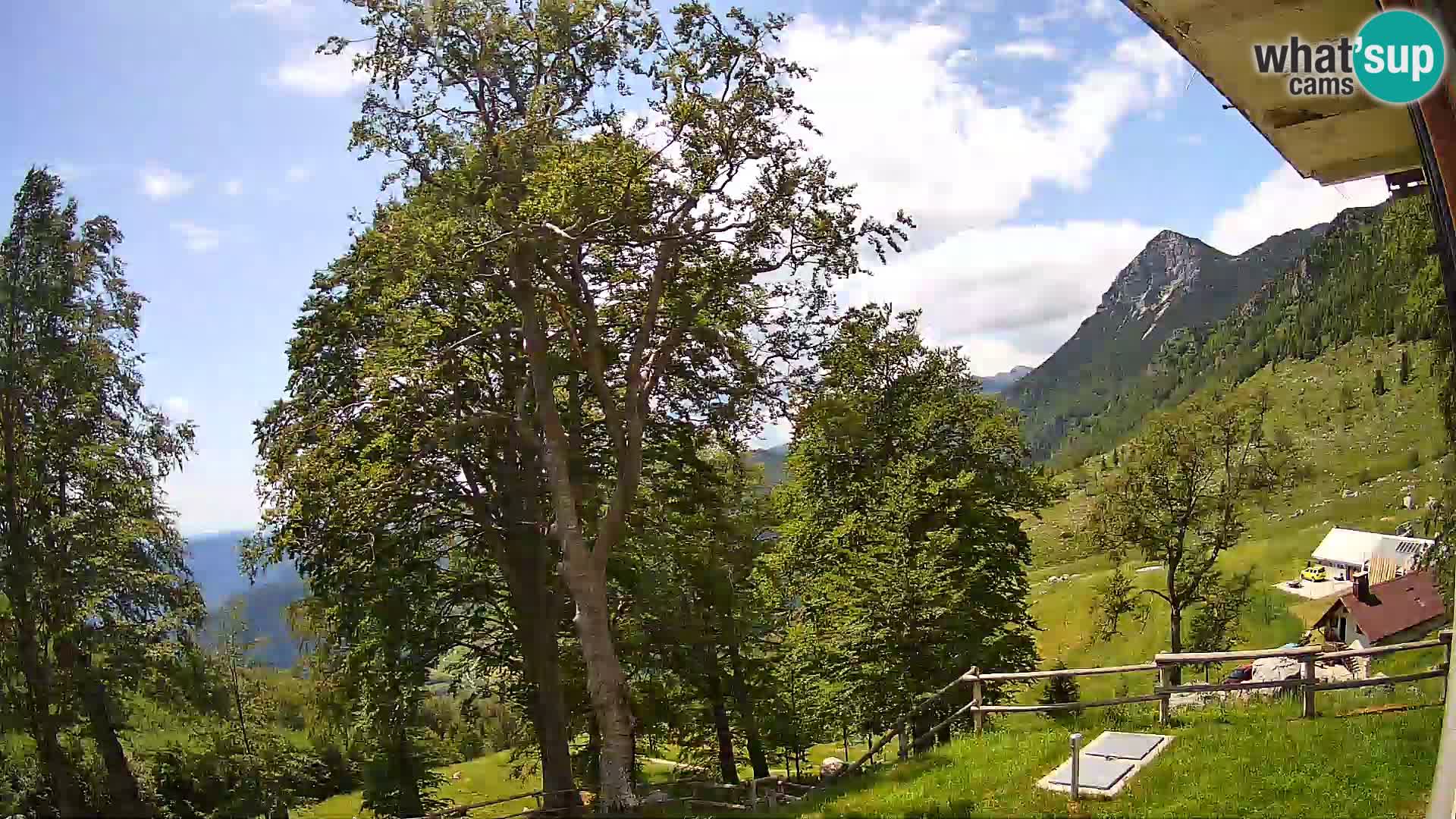 Planina Razor Bergütte Webcam (1315) | Blick auf Tolminski Migovec