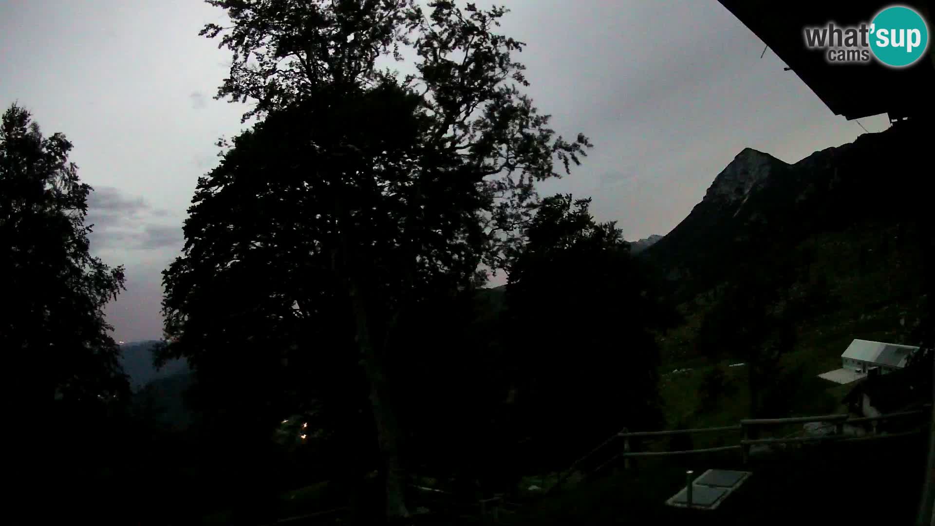 Baita di montagna Planina Razor webcam (1315) | vista su Tolminski Migovec