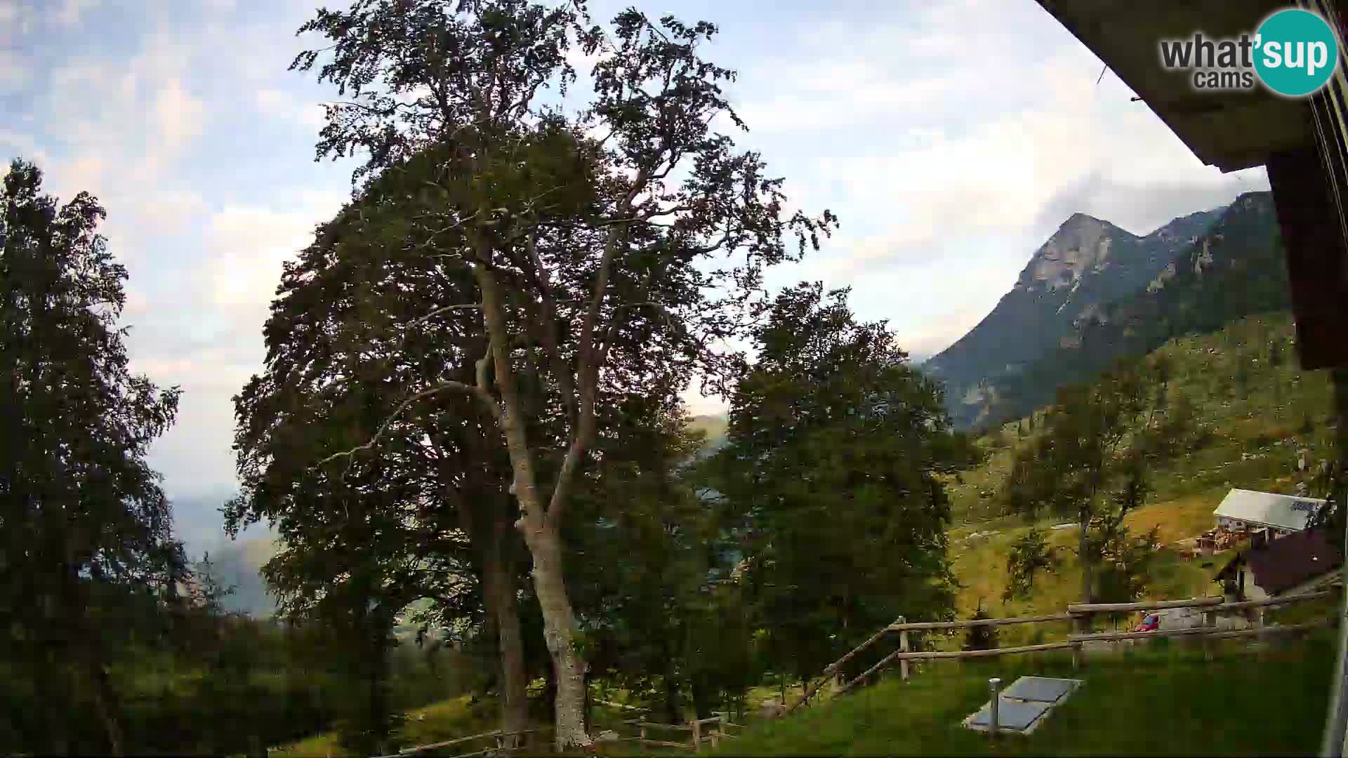 Planina Razor Mountain Hut live cam (1315) | view to Tolminski Migovec