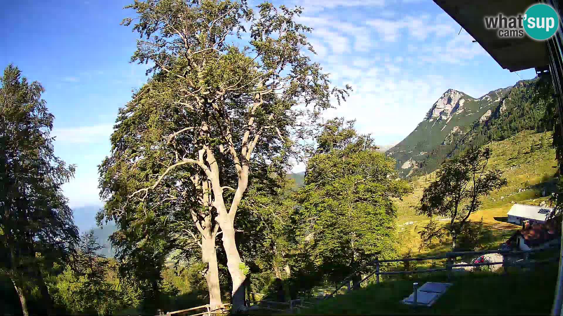 Planina Razor Bergütte Webcam (1315) | Blick auf Tolminski Migovec