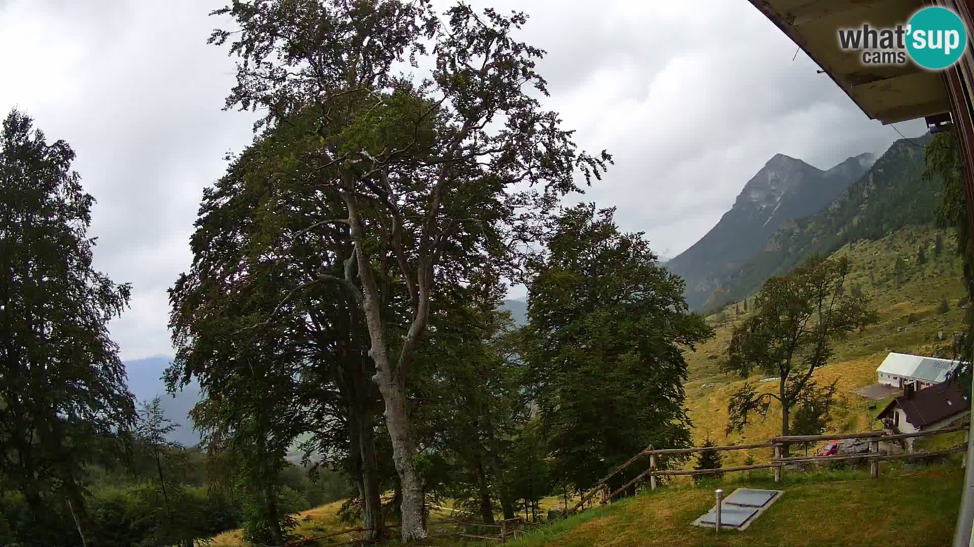 Refuge de la montagne Planina Razor caméra en direct (1315) | vue sur Tolminski Migovec