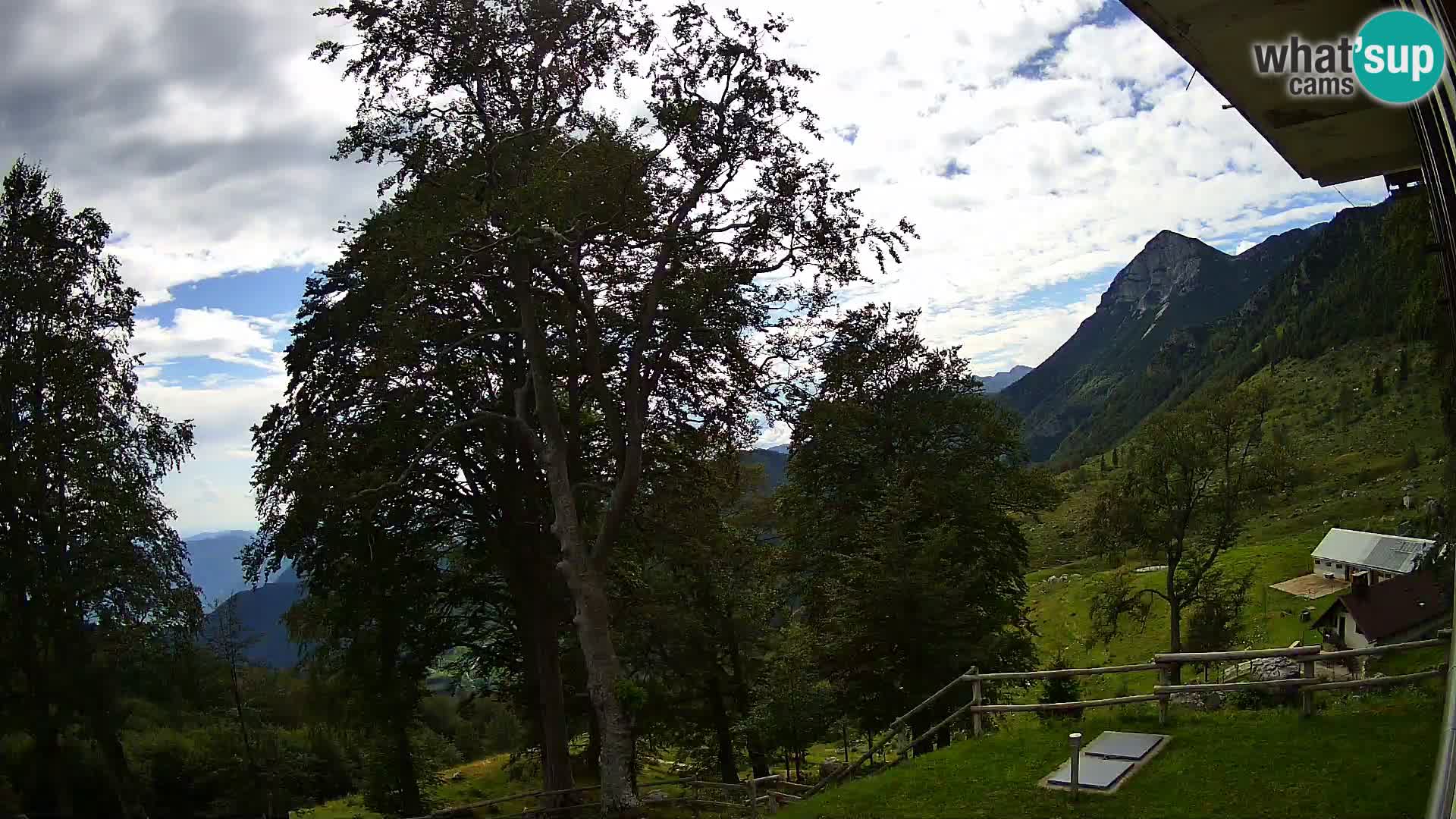 Planina Razor Mountain Hut live cam (1315) | view to Tolminski Migovec
