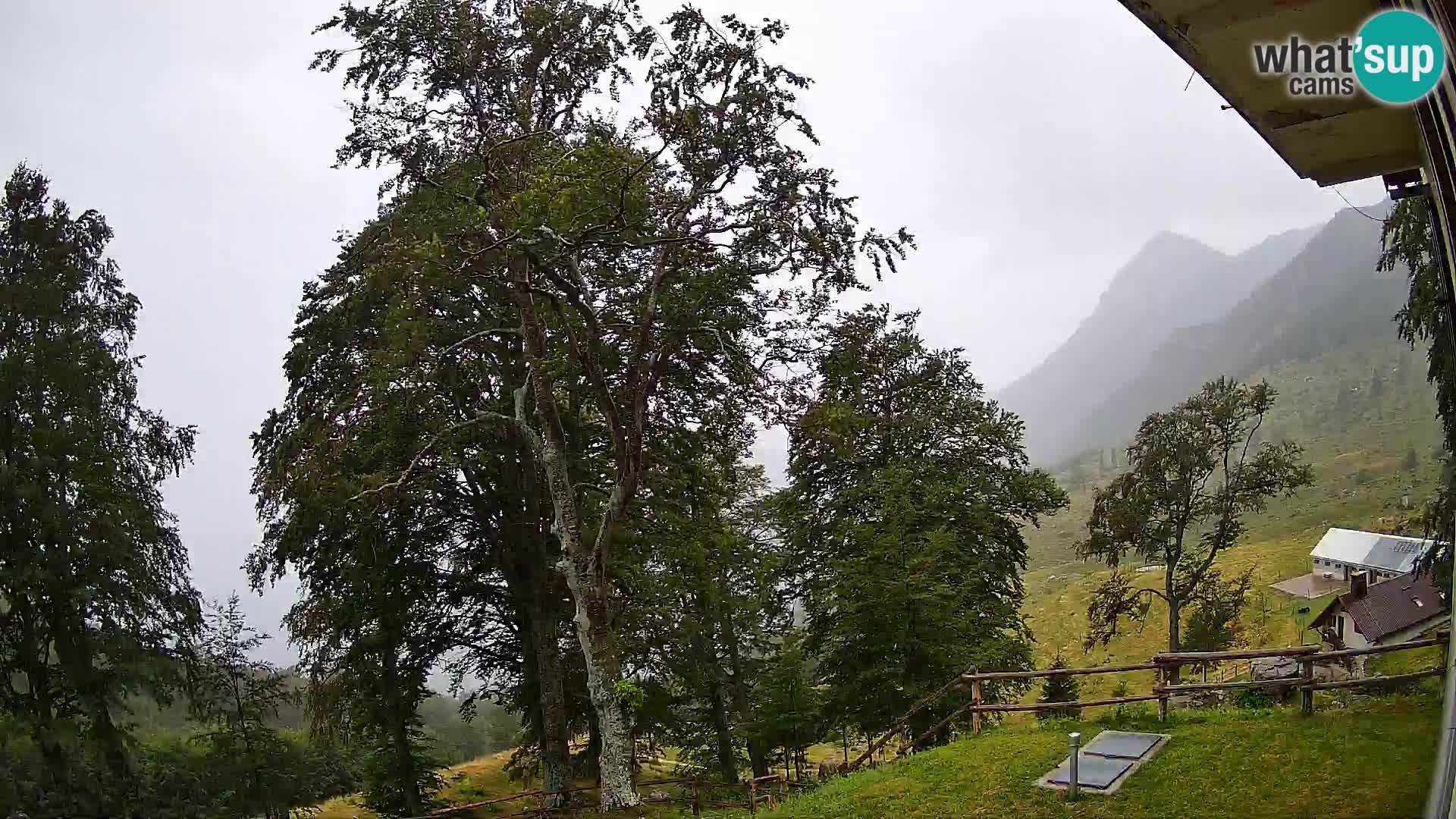 Refuge de la montagne Planina Razor caméra en direct (1315) | vue sur Tolminski Migovec