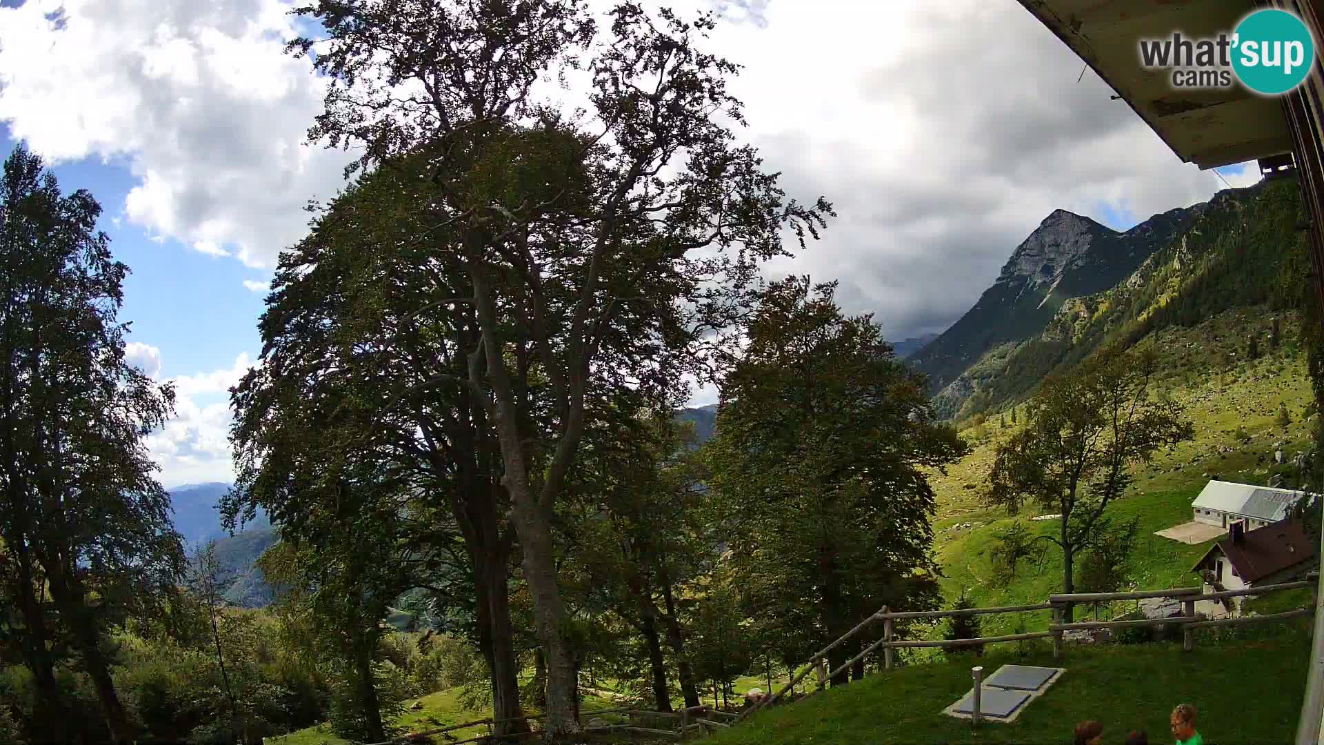 Planina Razor Mountain Hut live cam (1315) | view to Tolminski Migovec