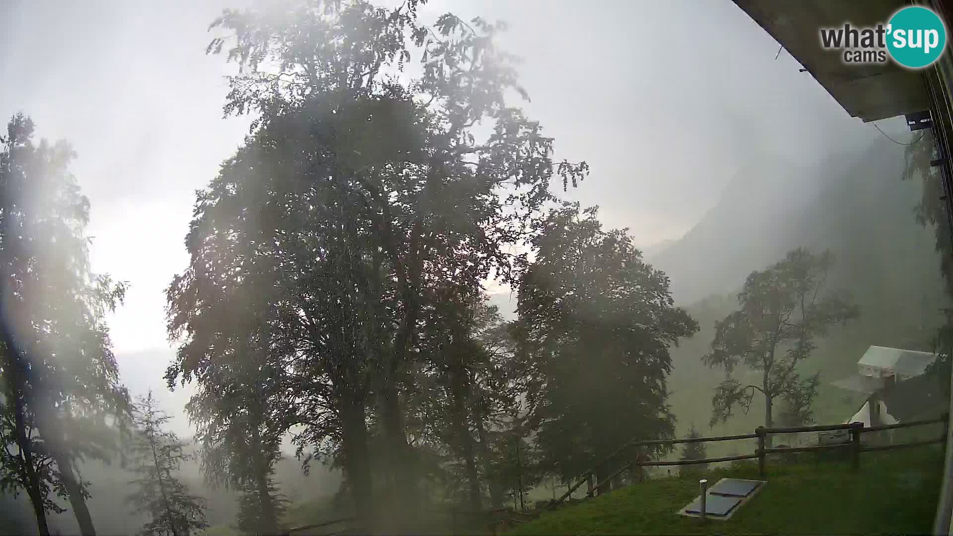 Planina Razor Mountain Hut live cam (1315) | view to Tolminski Migovec