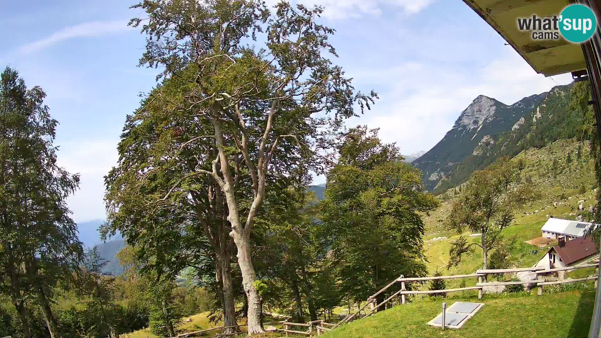 Refuge de la montagne Planina Razor caméra en direct (1315) | vue sur Tolminski Migovec