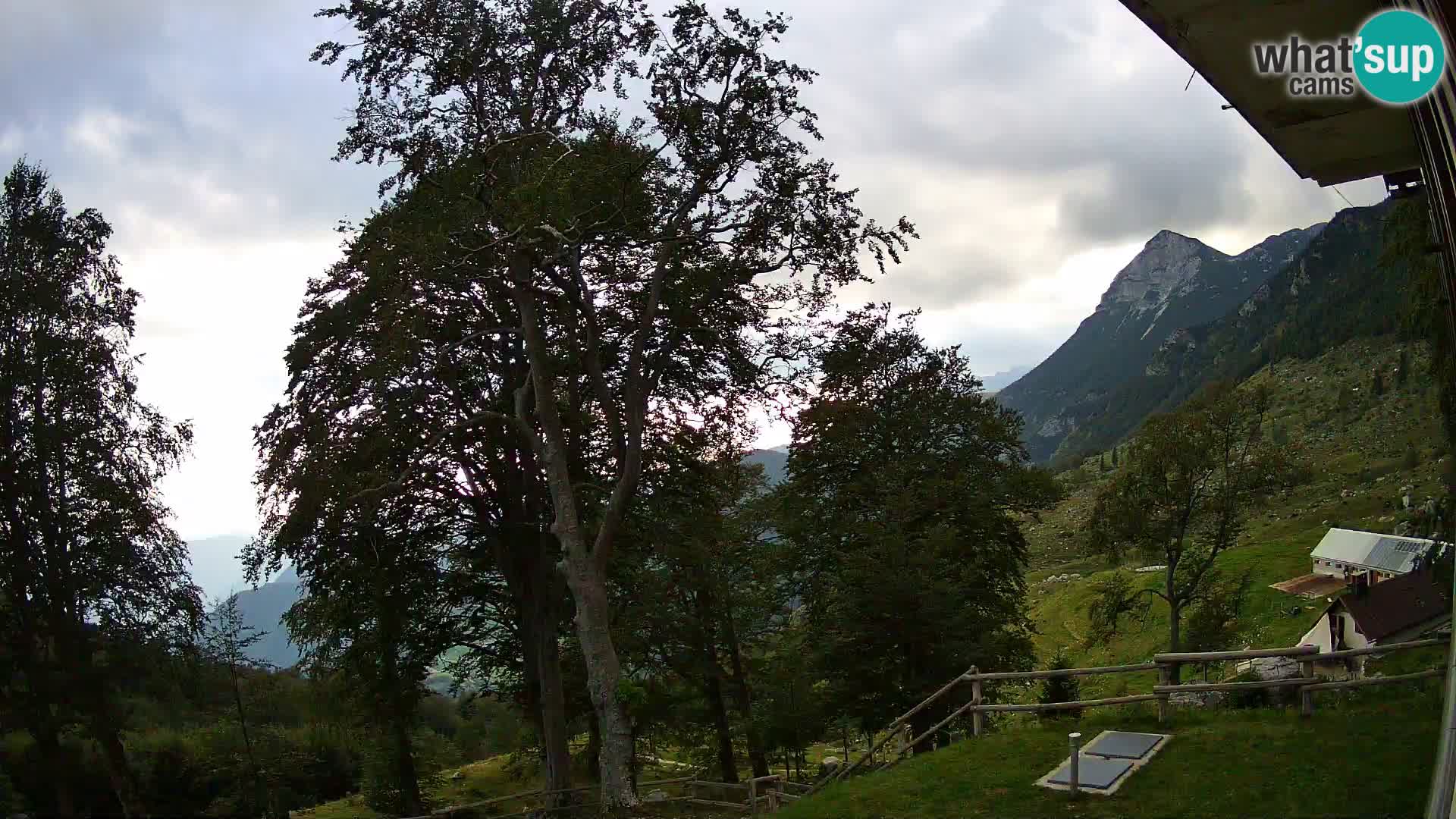 Refuge de la montagne Planina Razor caméra en direct (1315) | vue sur Tolminski Migovec