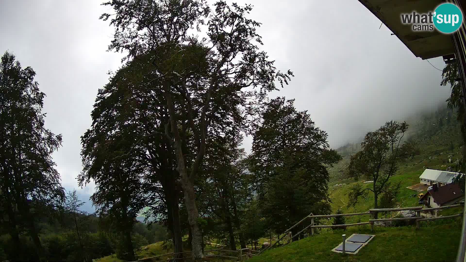 Planina Razor Mountain Hut live cam (1315) | view to Tolminski Migovec