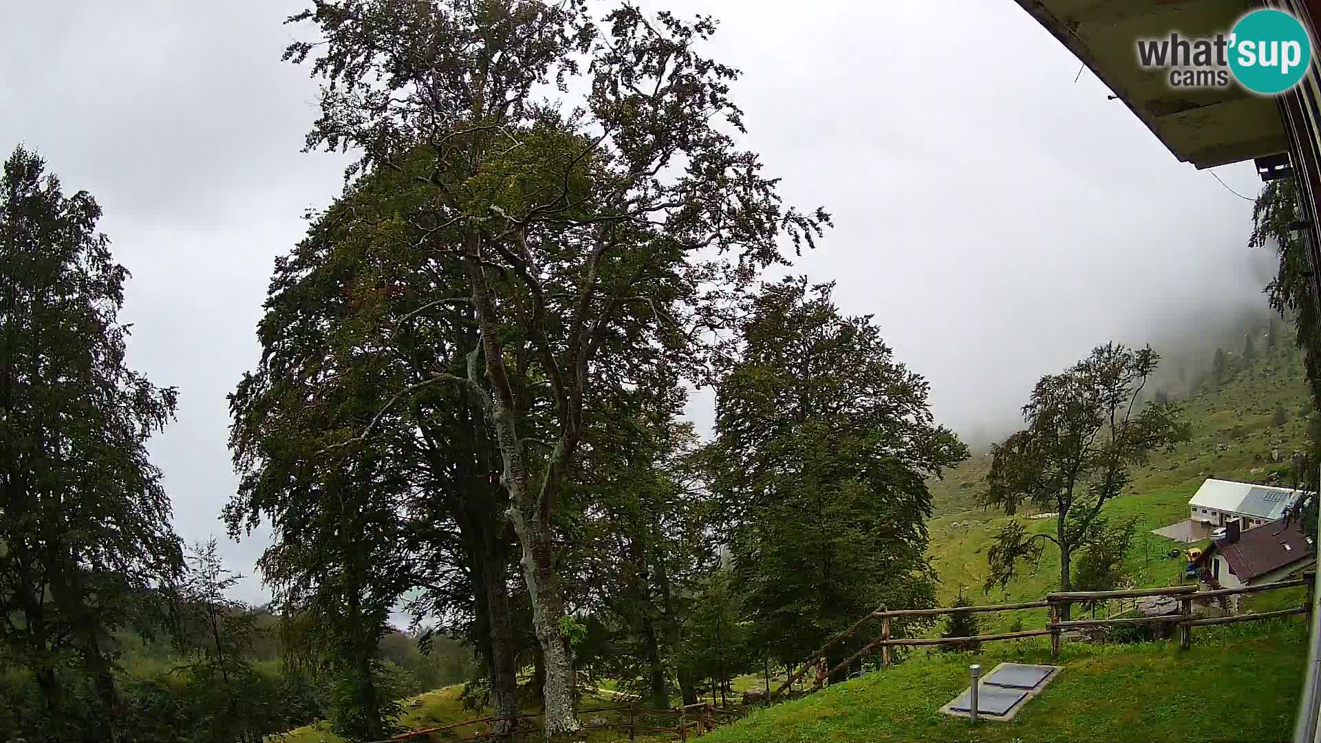 Planina Razor Mountain Hut live cam (1315) | view to Tolminski Migovec