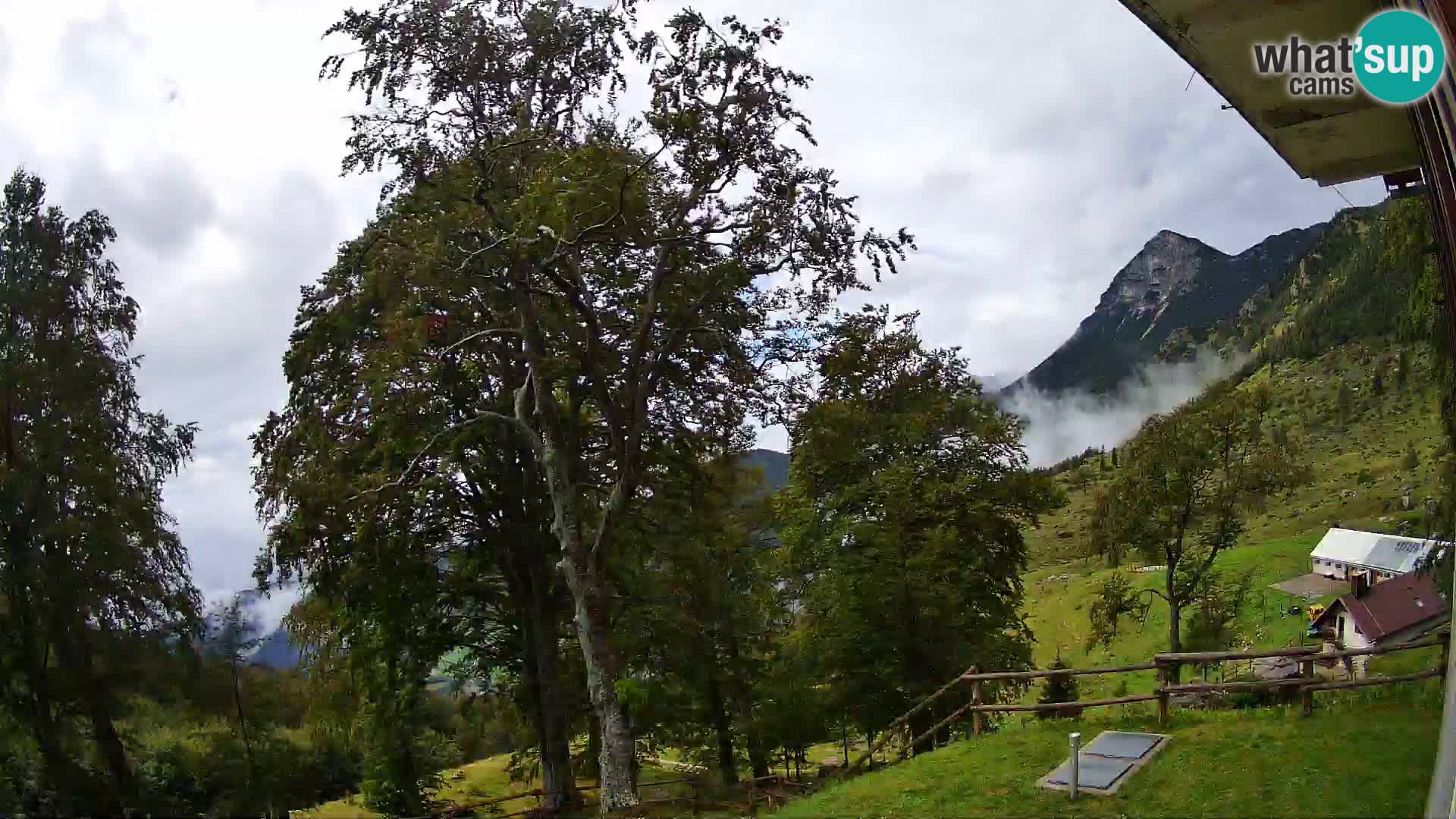Planina Razor Mountain Hut live cam (1315) | view to Tolminski Migovec