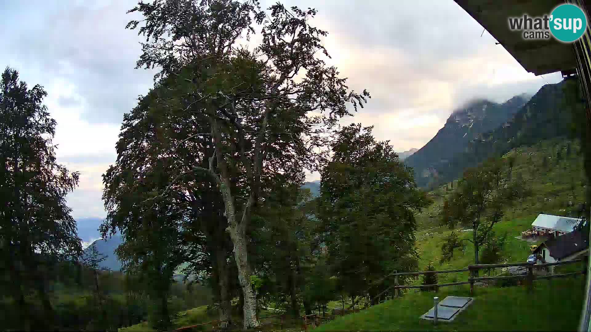 Refuge de la montagne Planina Razor caméra en direct (1315) | vue sur Tolminski Migovec