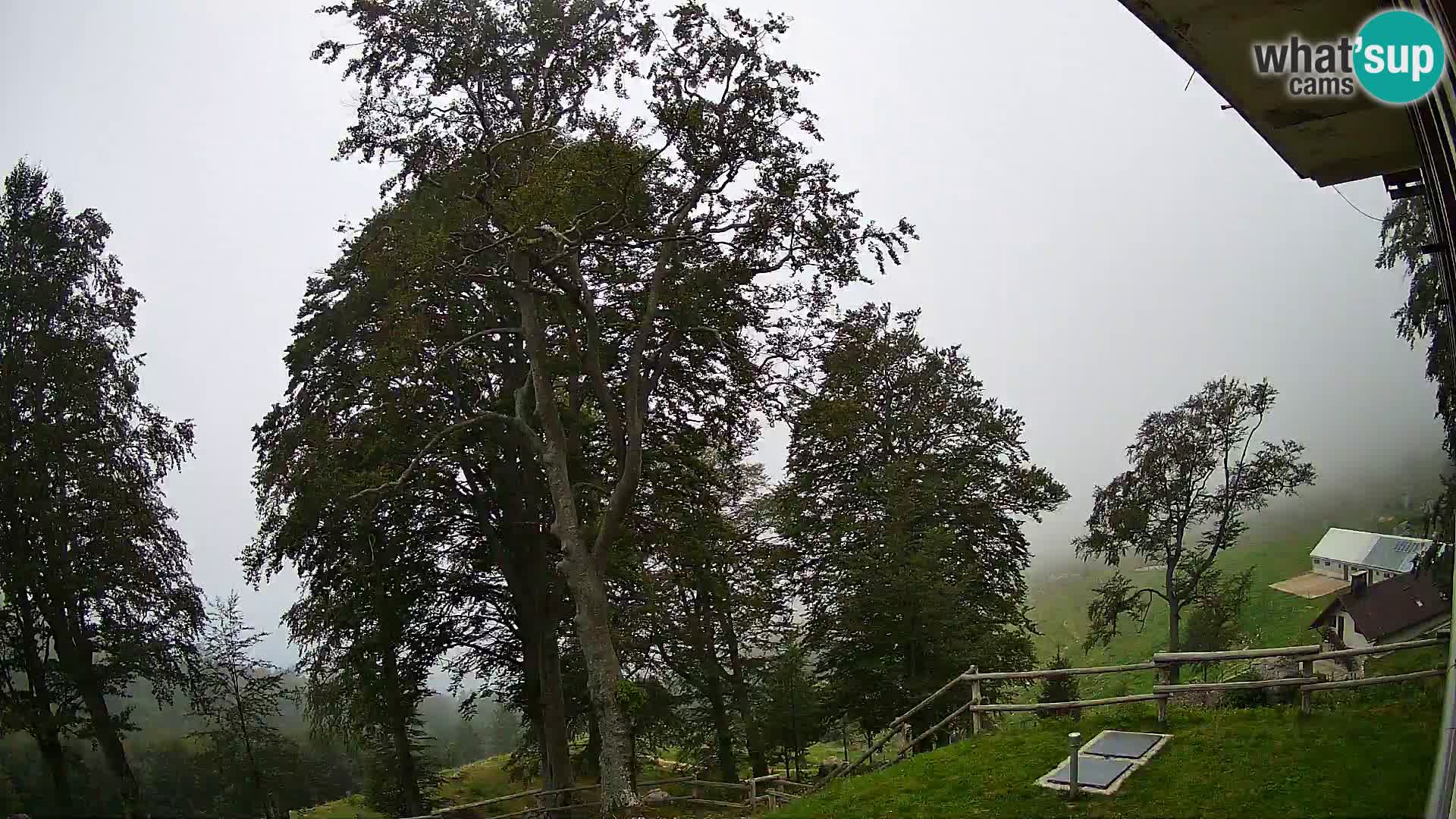 Planina Razor Mountain Hut live cam (1315) | view to Tolminski Migovec