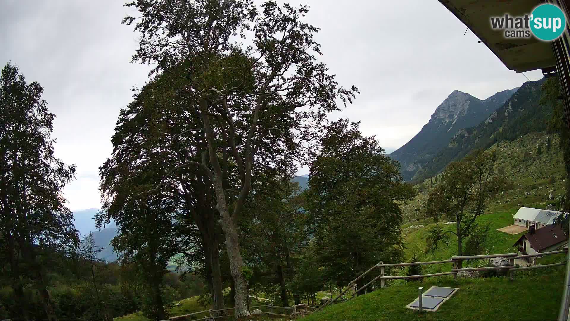 Refuge de la montagne Planina Razor caméra en direct (1315) | vue sur Tolminski Migovec