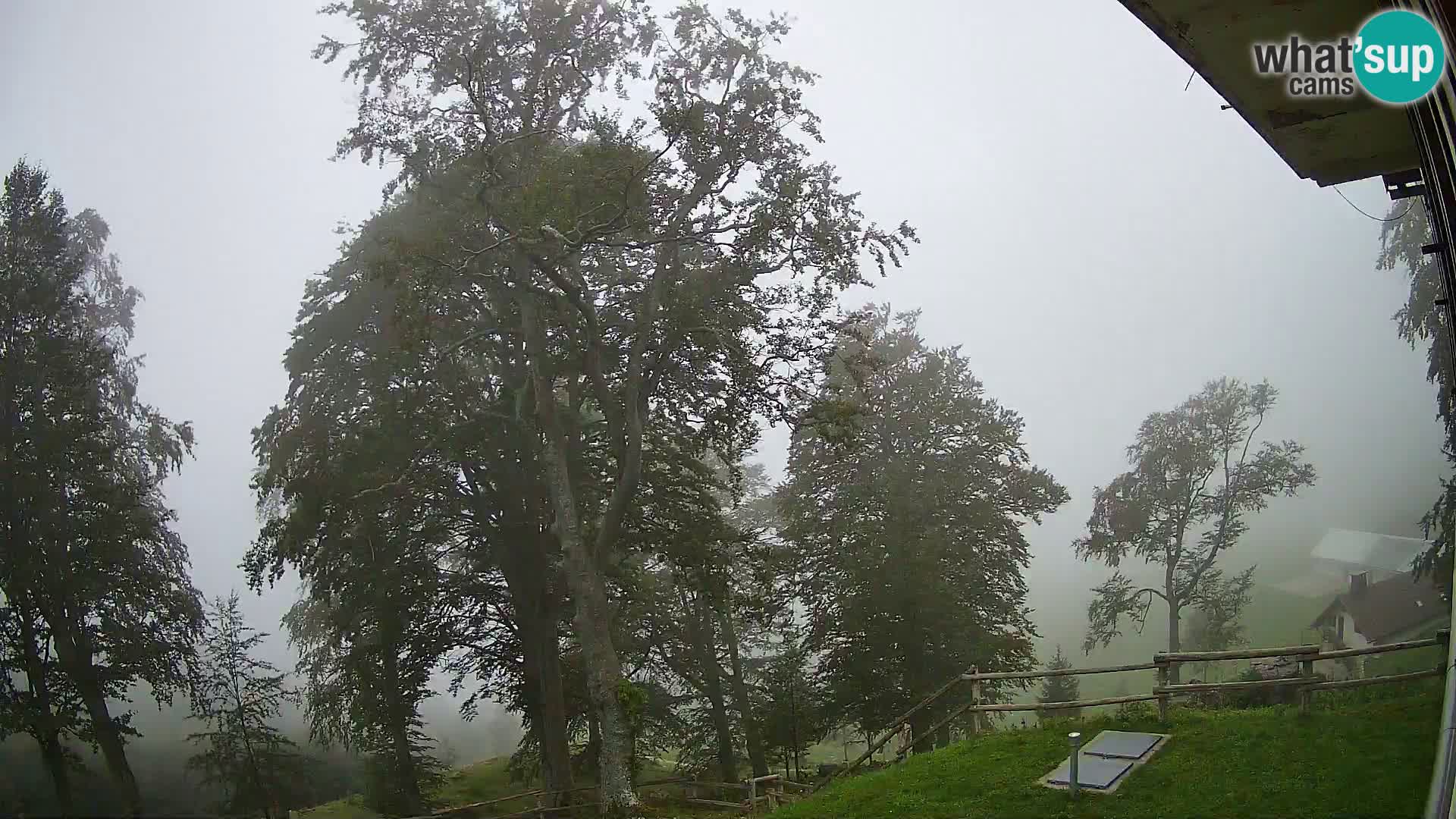 Koča na Planini Razor spletna kamera (1315) | Pogled na Tolminski Migovec