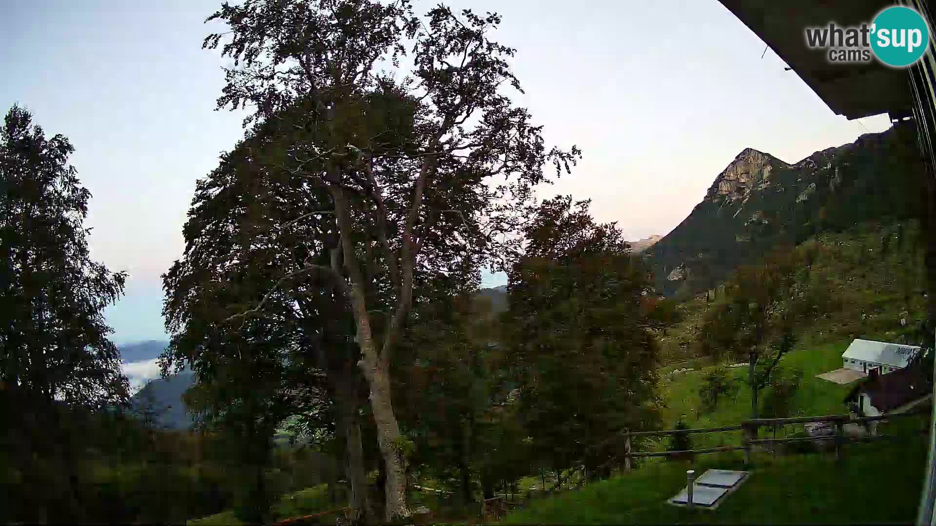 Planina Razor Mountain Hut live cam (1315) | view to Tolminski Migovec