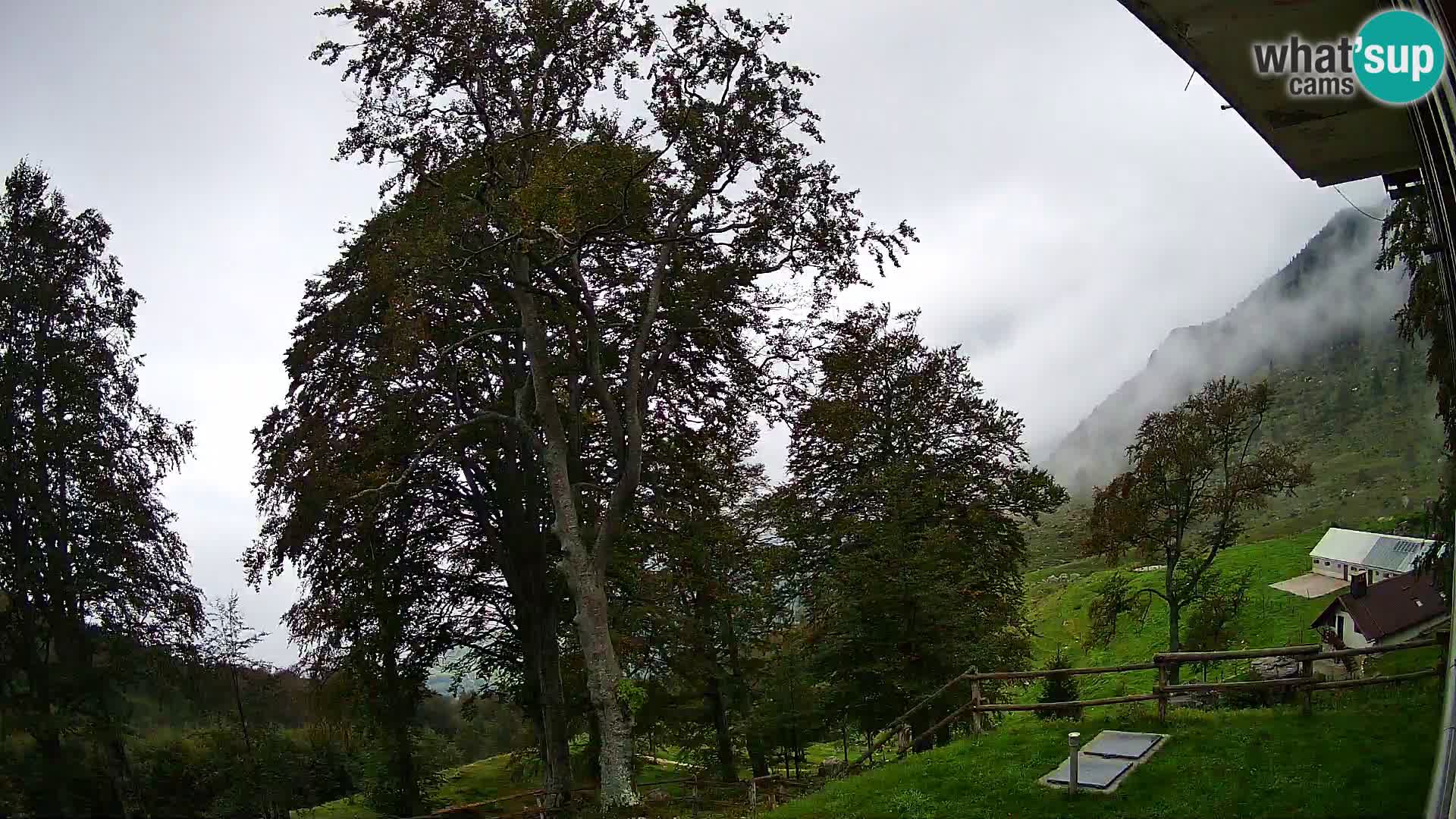 Planina Razor Mountain Hut live cam (1315) | view to Tolminski Migovec