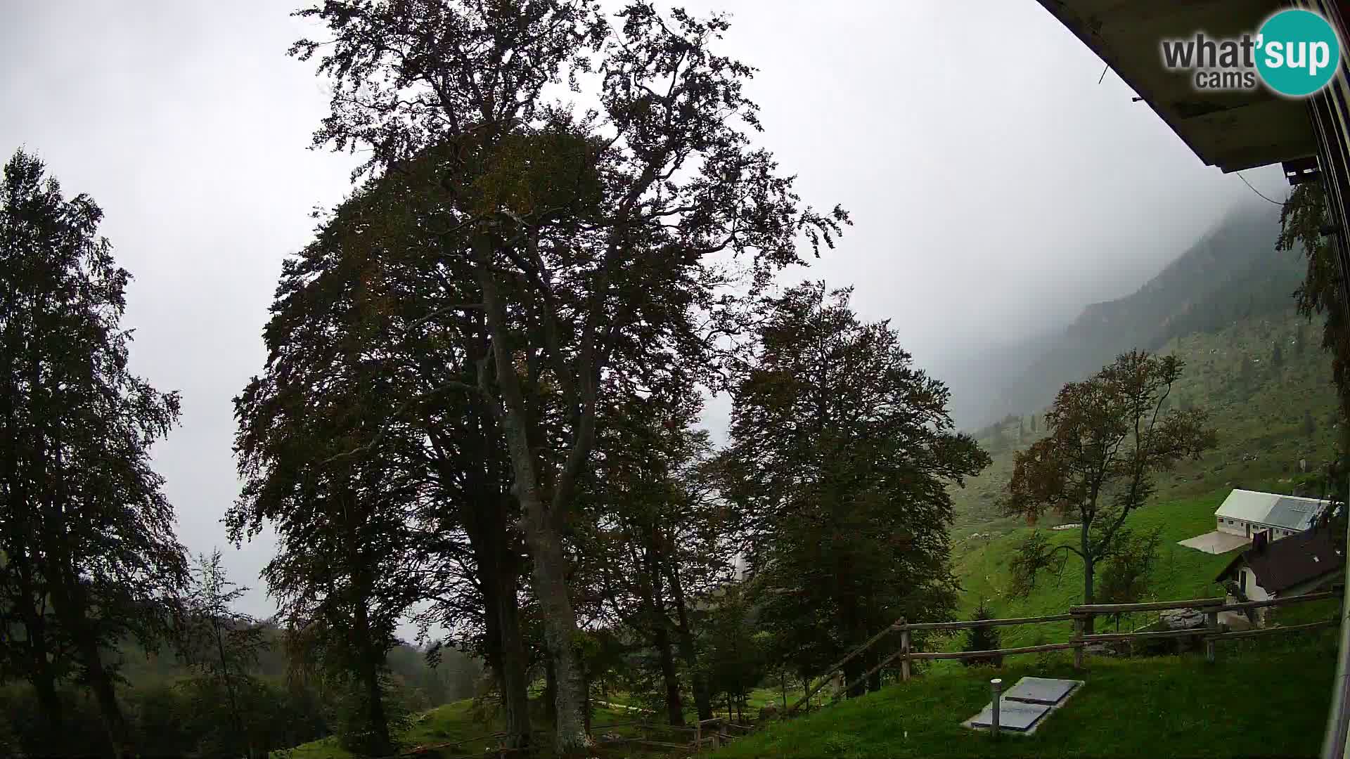 Planina Razor Mountain Hut live cam (1315) | view to Tolminski Migovec