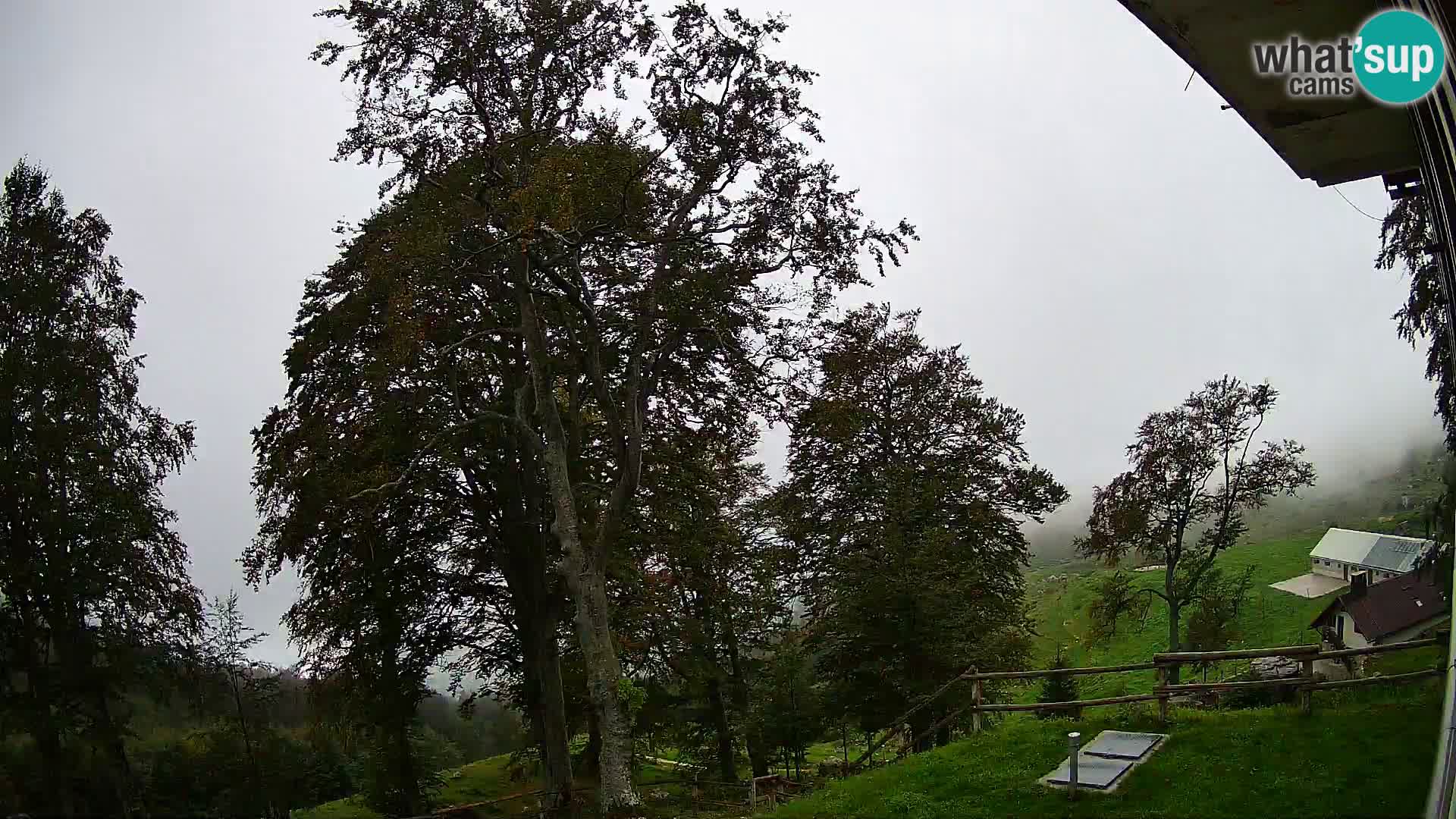 Refuge de la montagne Planina Razor caméra en direct (1315) | vue sur Tolminski Migovec