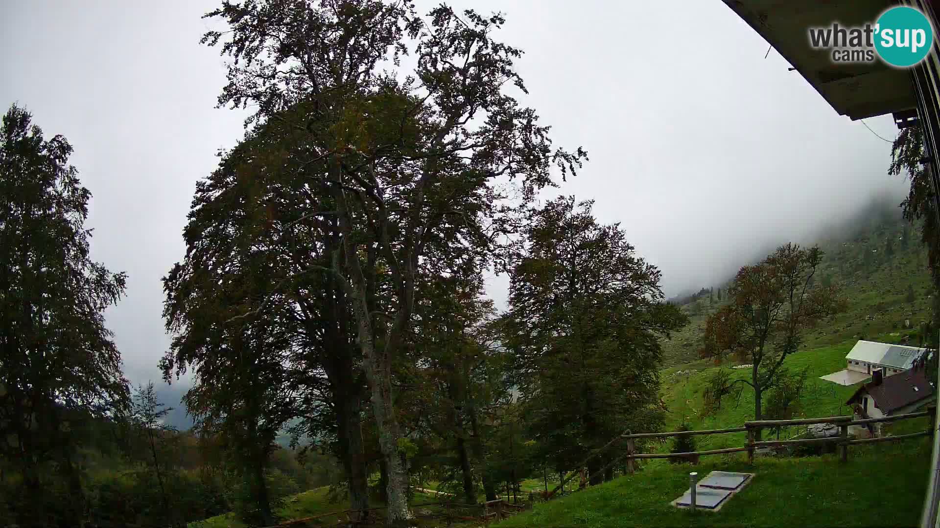 Refuge de la montagne Planina Razor caméra en direct (1315) | vue sur Tolminski Migovec