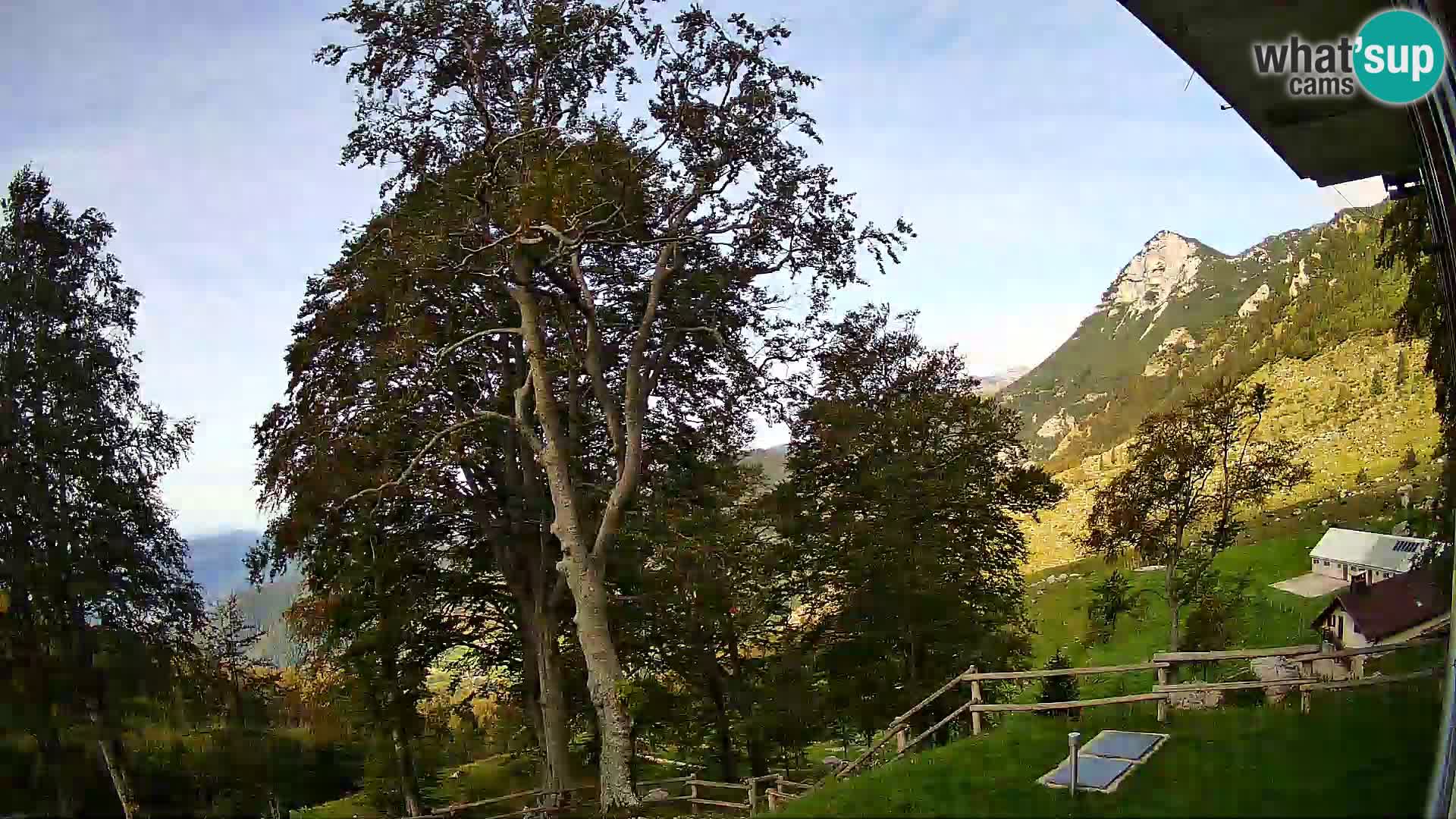 Planina Razor Mountain Hut live cam (1315) | view to Tolminski Migovec