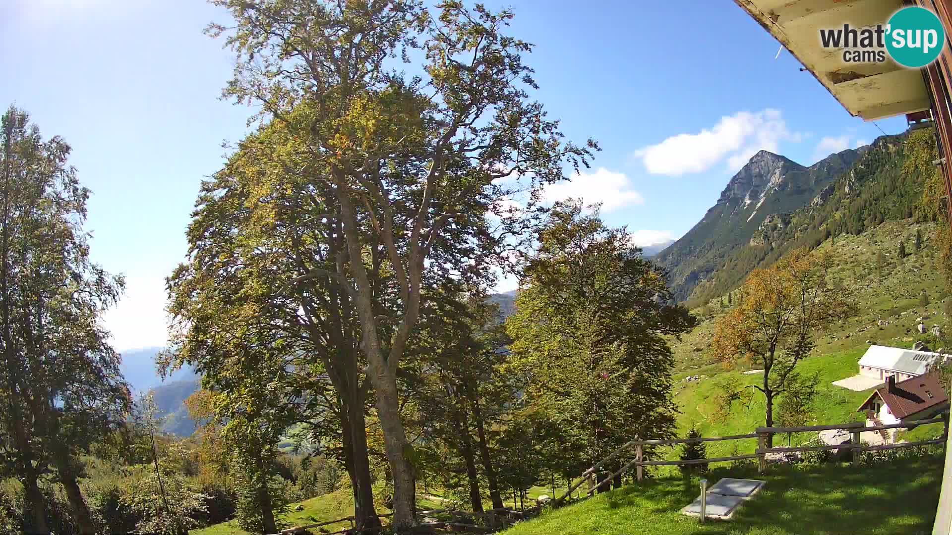Refuge de la montagne Planina Razor caméra en direct (1315) | vue sur Tolminski Migovec