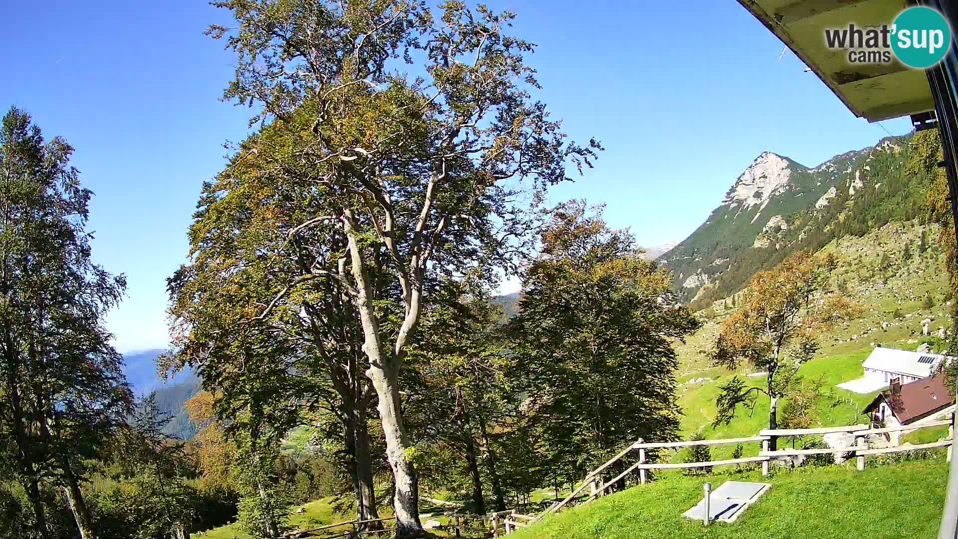 Planina Razor Bergütte Webcam (1315) | Blick auf Tolminski Migovec