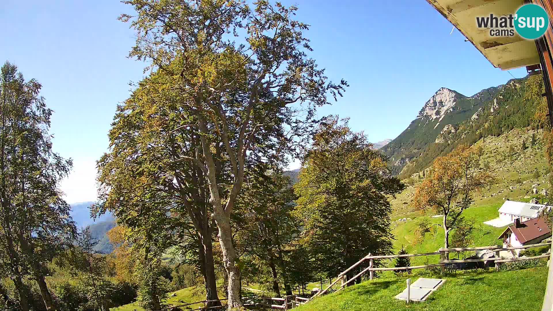 Planina Razor Bergütte Webcam (1315) | Blick auf Tolminski Migovec