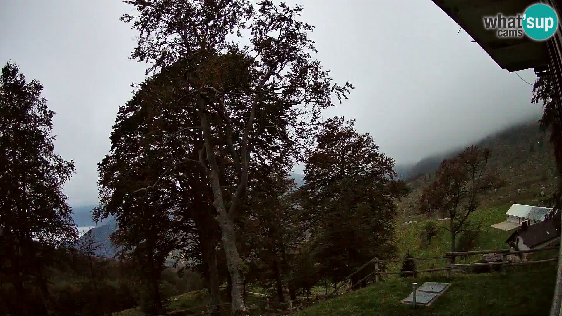 Koča na Planini Razor spletna kamera (1315) | Pogled na Tolminski Migovec
