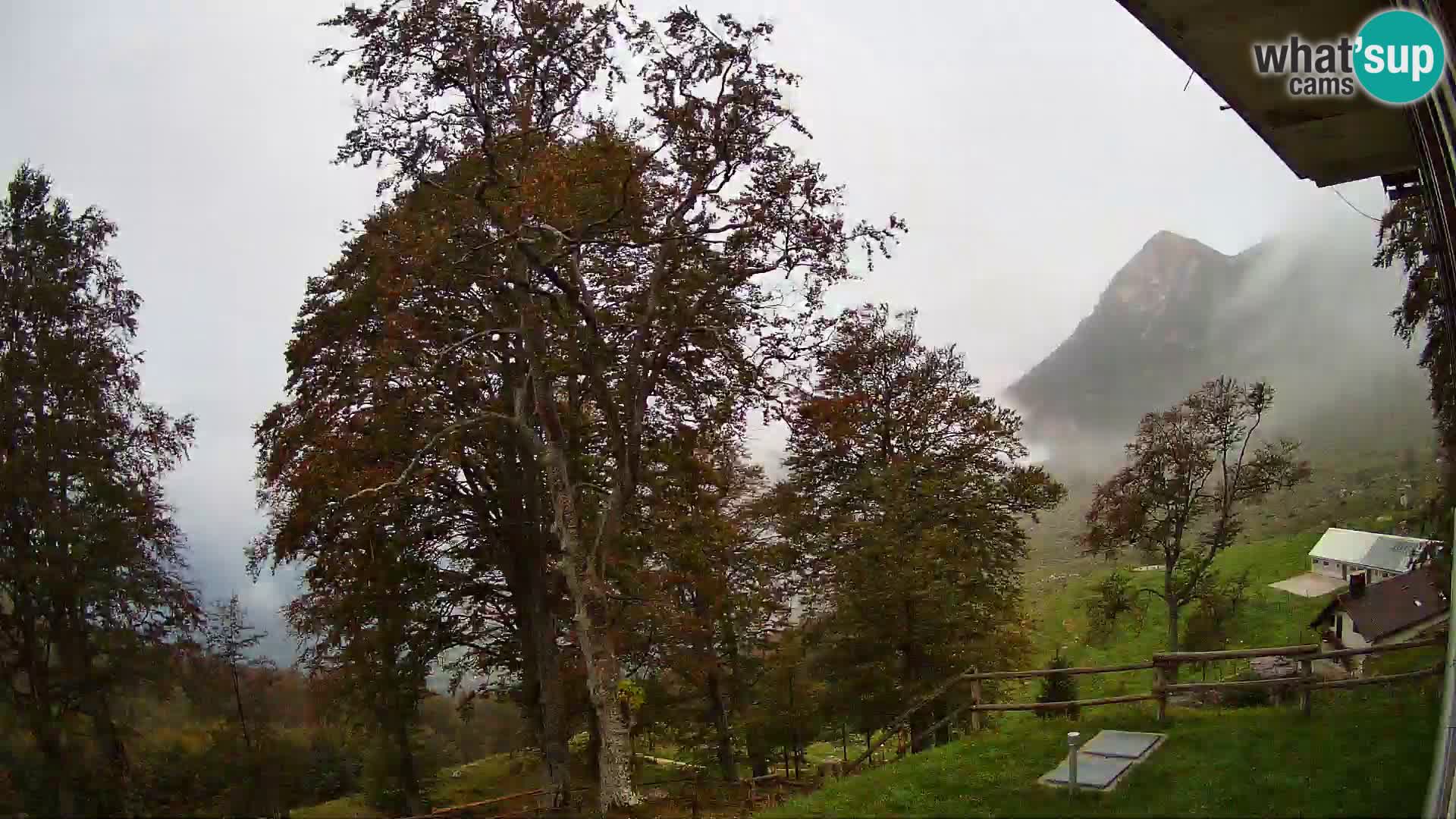 Refuge de la montagne Planina Razor caméra en direct (1315) | vue sur Tolminski Migovec
