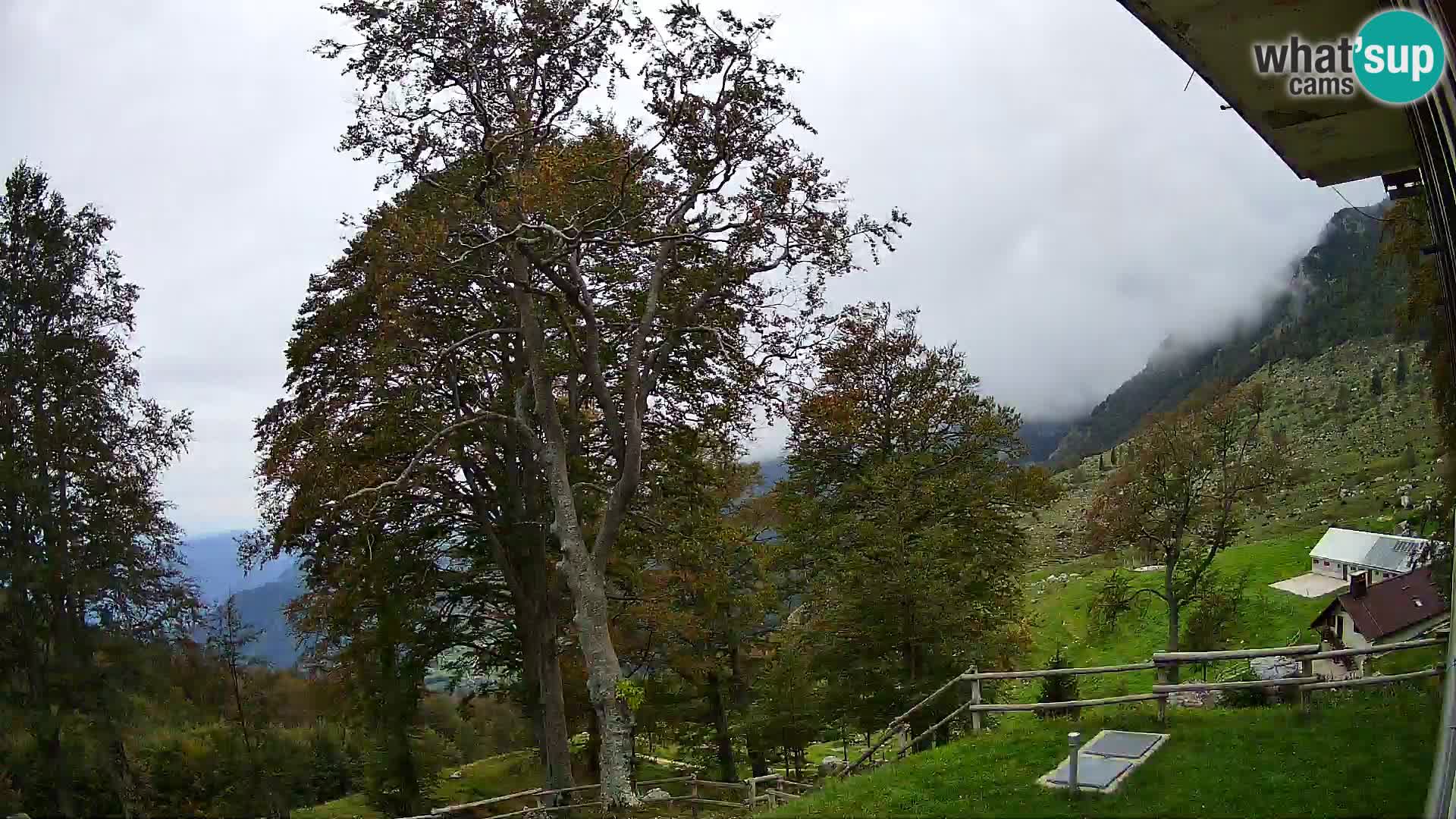 Planina Razor Mountain Hut live cam (1315) | view to Tolminski Migovec
