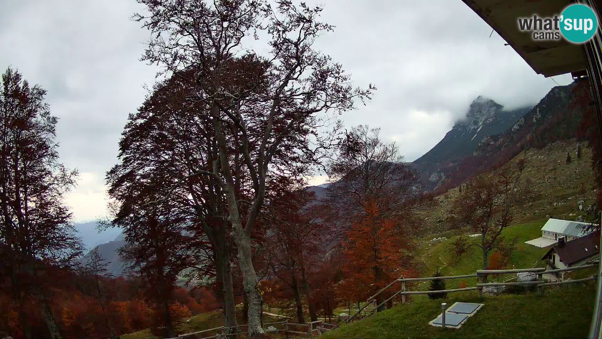 Planina Razor Mountain Hut live cam (1315) | view to Tolminski Migovec
